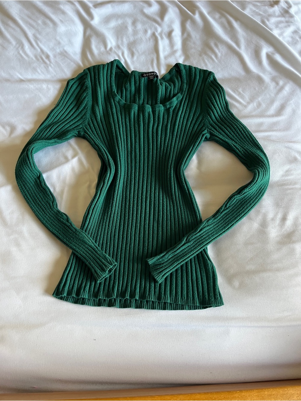 George Ribbed Scoop-Neck Sweater - Emerald Green